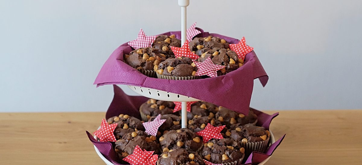 Chocolate Muffins with Butterscotch Chips