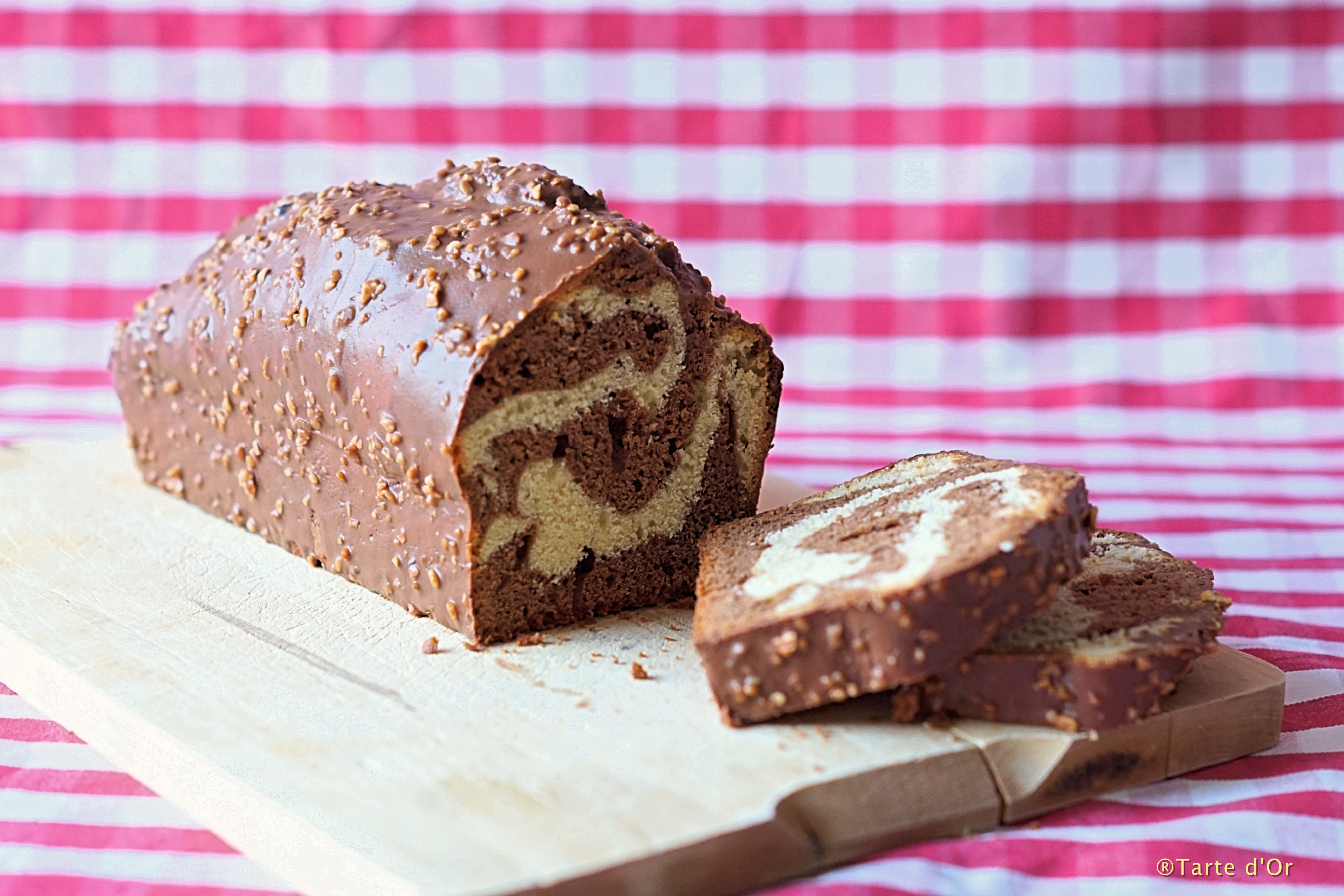 Marbled Chocolate Cake